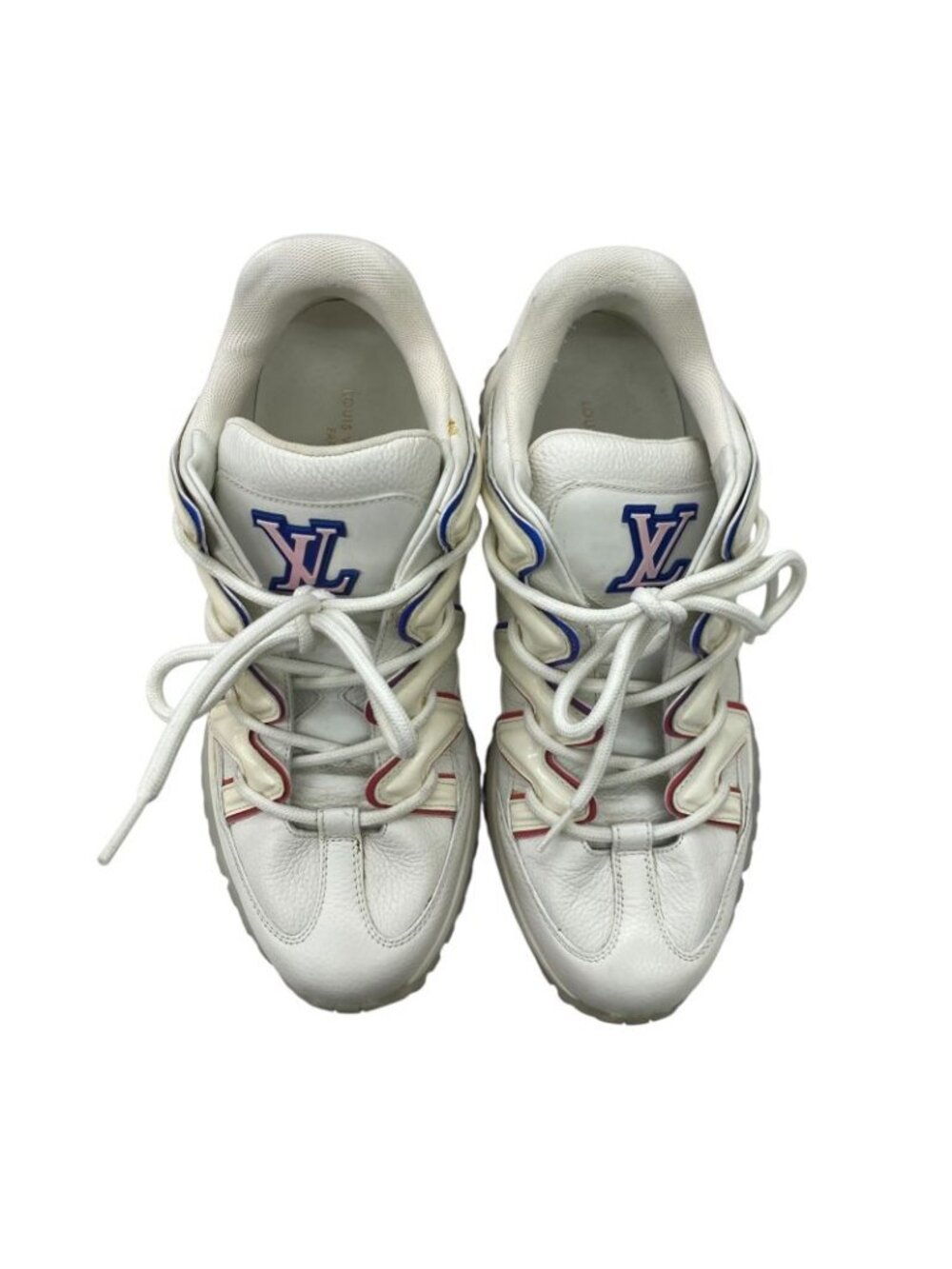 Louis Vuitton Zig Zak Line Sneakers 6 1 2 White Shoes - Picture 9 of 13